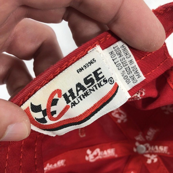 Dale Earnhardt JR Womens Rhinestone Hat Cap Chase Authentics One Size Fits Red - Picture 12 of 12